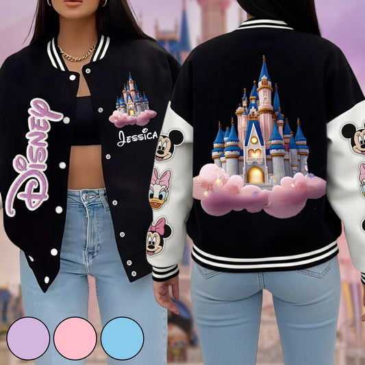Magical World - Personalized Mouse Varsity Jacket