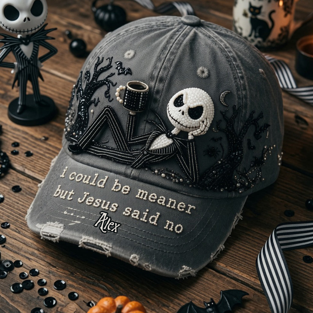 I Could Be Meaner - Personalized Nightmare Classic Cap
