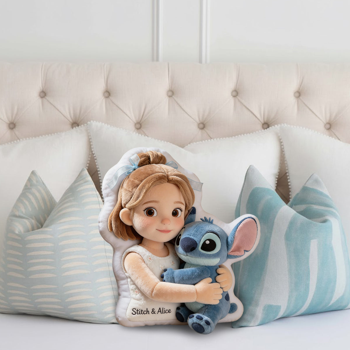 Ohana Means Family - Personalized Ohana Faux Fur Shaped Pillow