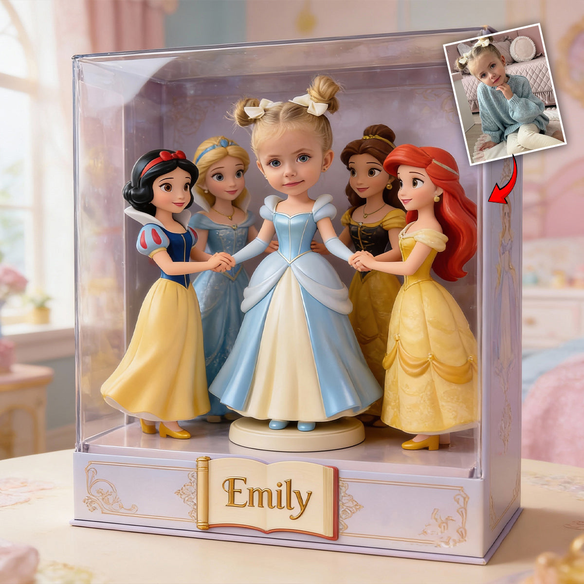 Beautiful Princess - Personalized Princess Custom Shaped Acrylic Plaque