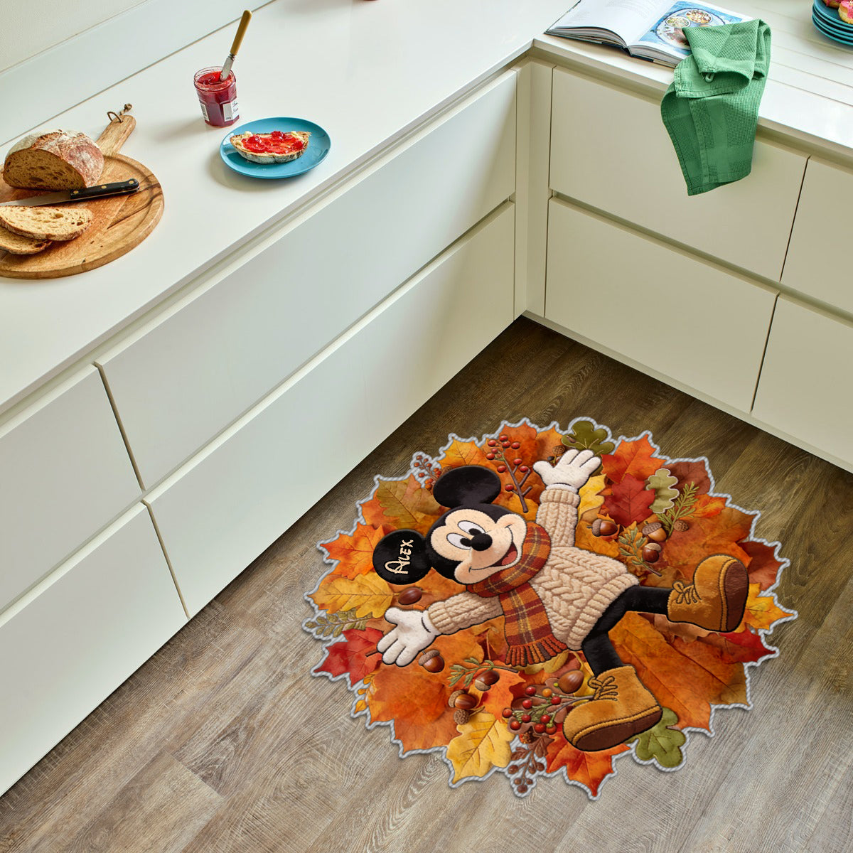 Fall Vibes - Personalized Mouse Non-Slip Tufted Rug