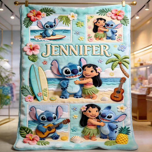 Ohana Means Family - Personalized Ohana Blanket