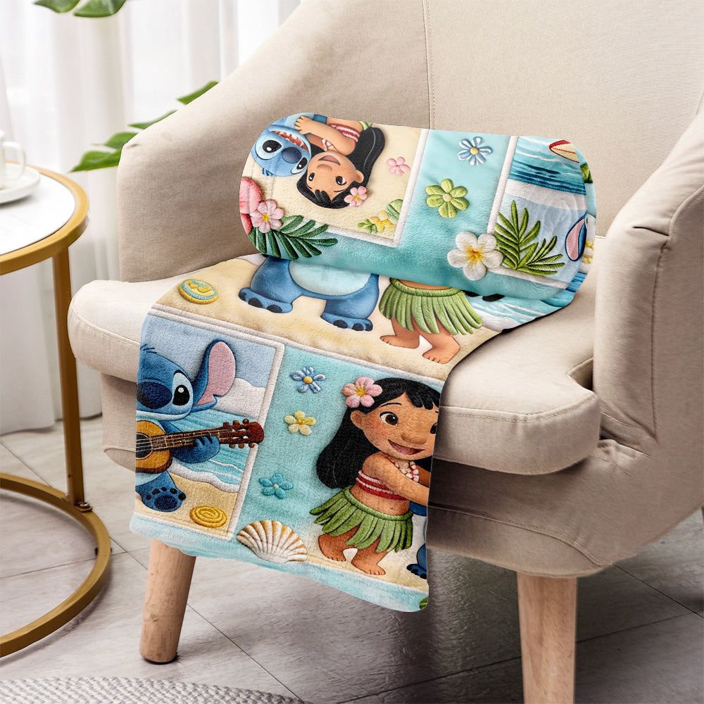 Ohana Means Family - Personalized Ohana Blanket