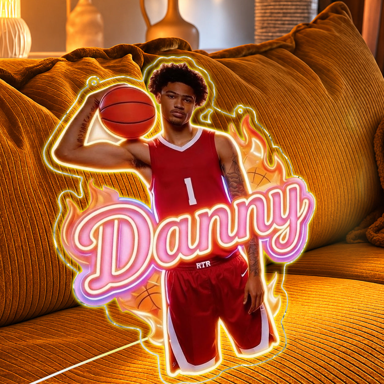 Baseball, Football, Basketball, Volleyball... Sport Lovers - Personalized Kid Neon LED Light Sign