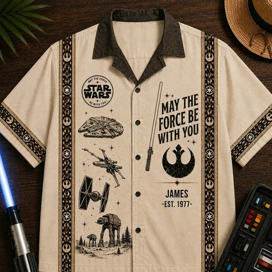 The Force Be With You - Personalized The Force Hawaiian Shirt