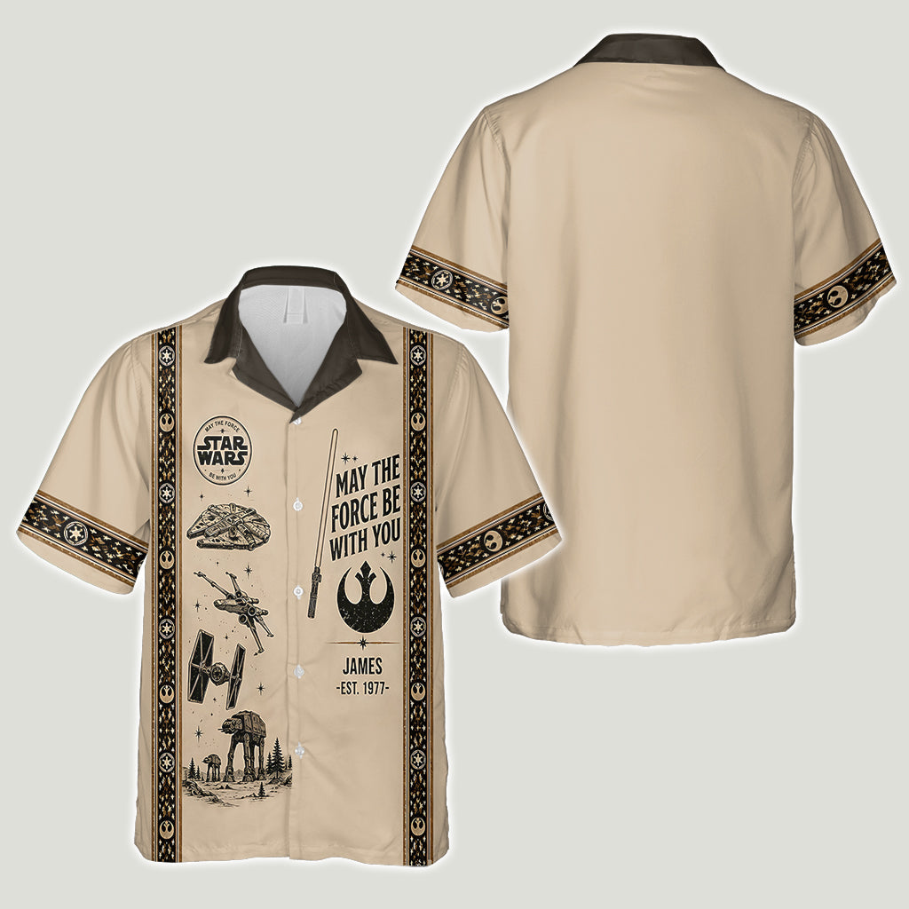 The Force Be With You - Personalized The Force Hawaiian Shirt