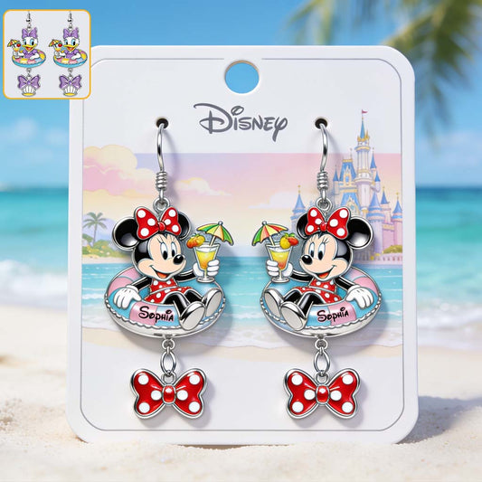 Summer Time - Personalized Mouse Earrings With Card