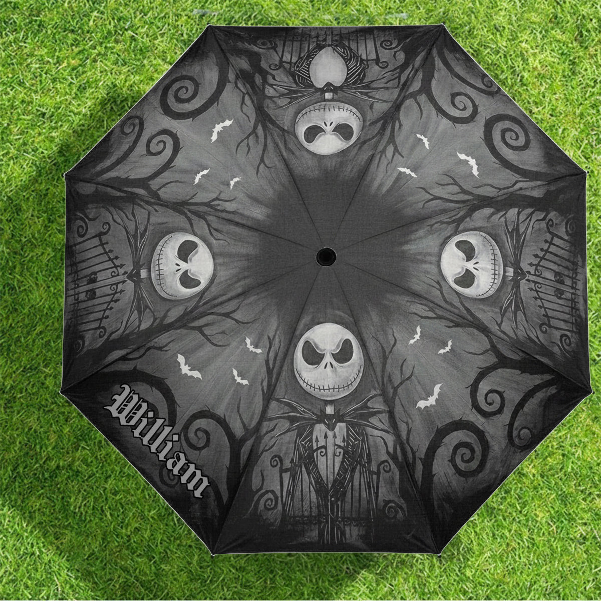 Gothic Skeleton - Personalized Nightmare Umbrella