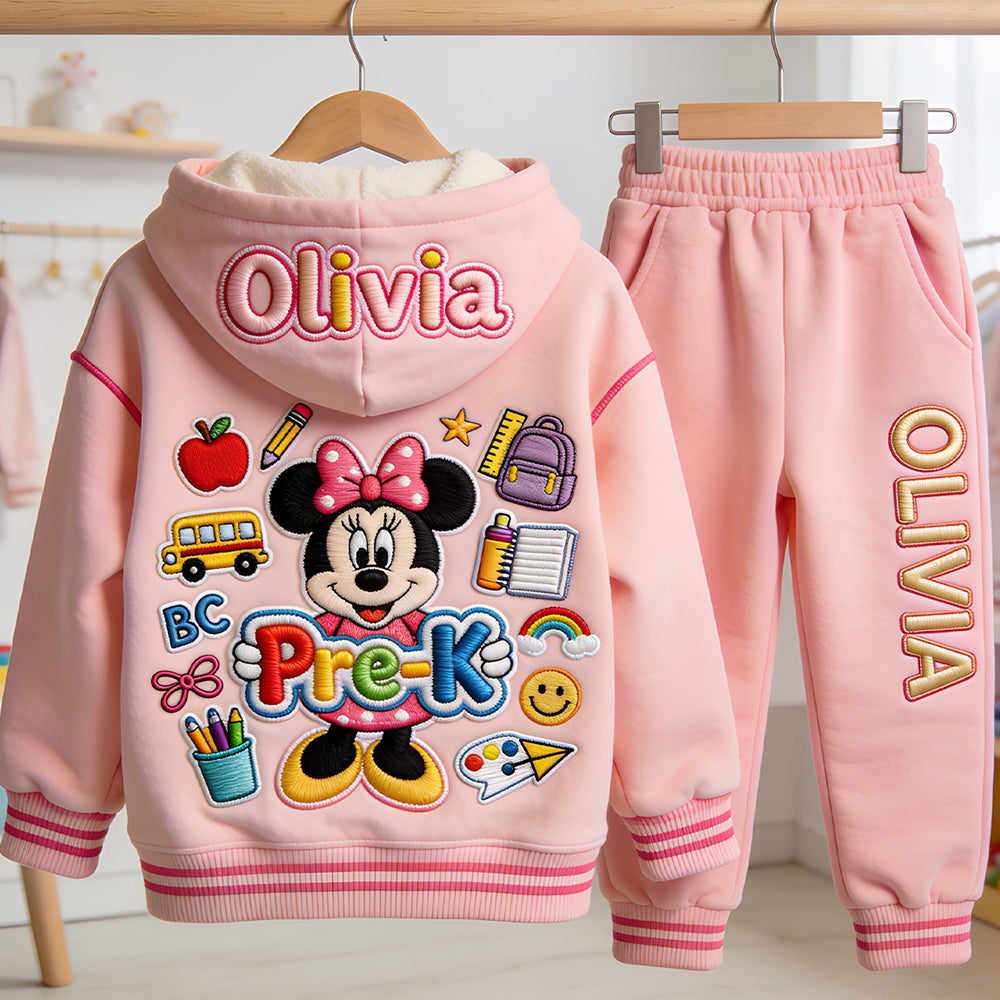 Back To School - Personalized Kid Hoodie & Kid Jogger Sweatpants