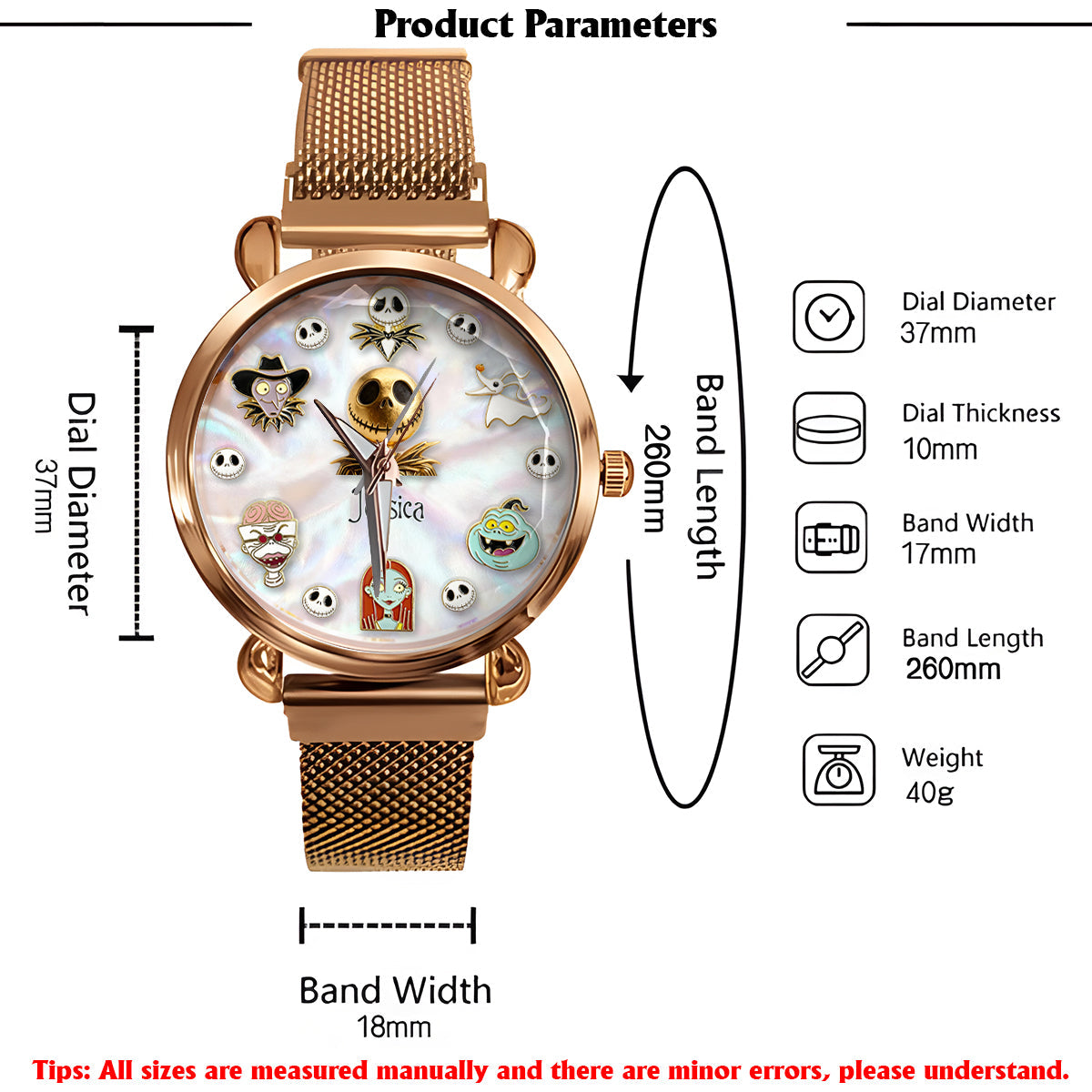 Dark Friends - Personalized Nightmare Women Hand Watch