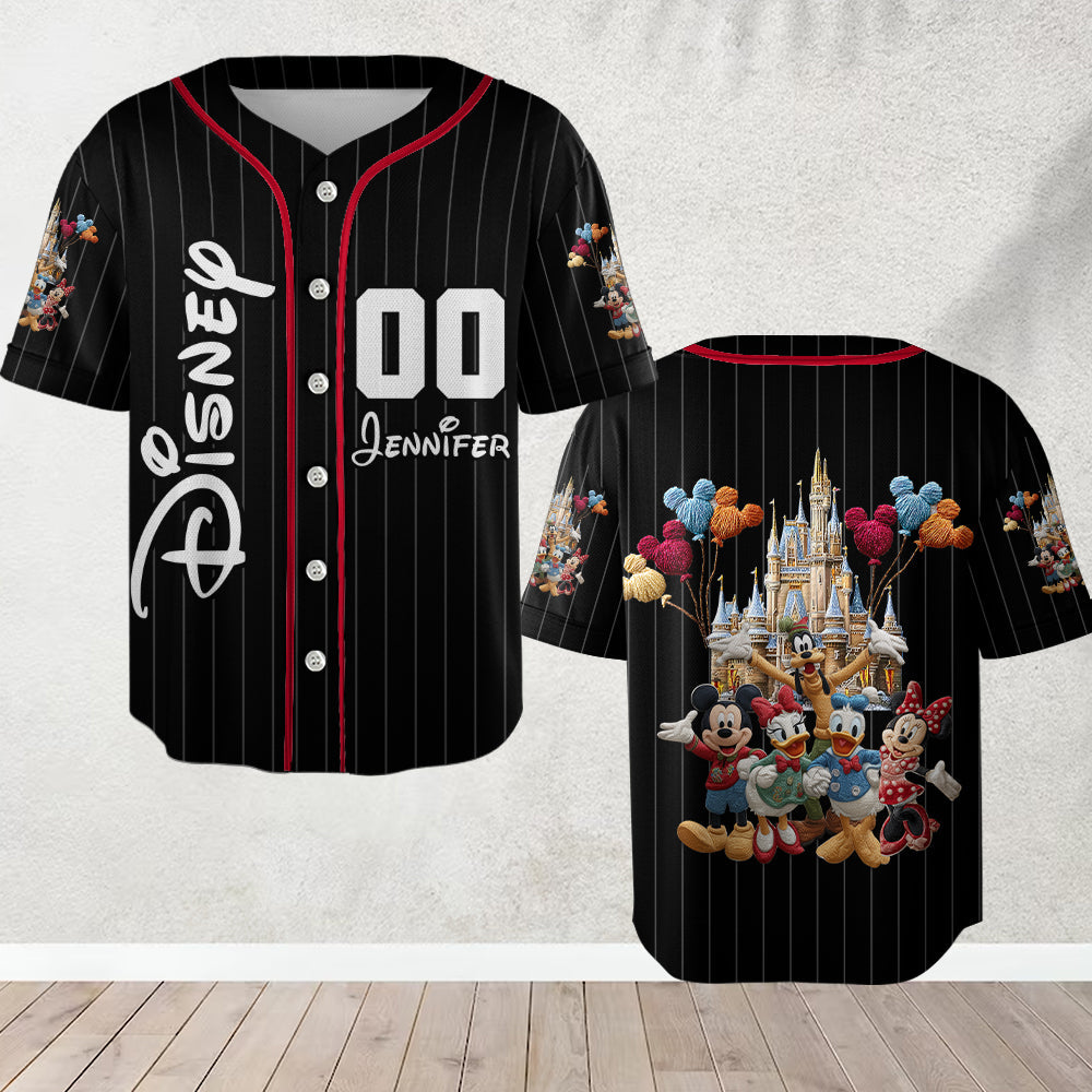The Magical Castle - Personalized Mouse Baseball Jersey