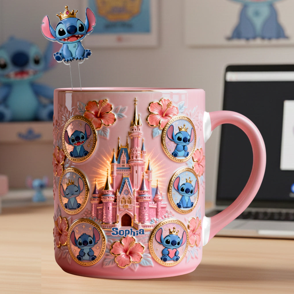 Ohana Means Family - Personalized Ohana Set Accent Mug with Acrylic Stirrers