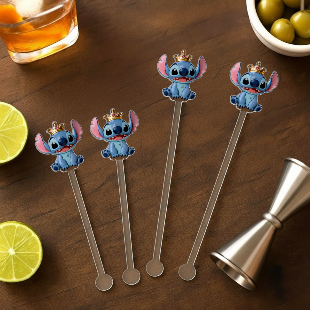 Ohana Means Family - Personalized Ohana Set Accent Mug with Acrylic Stirrers