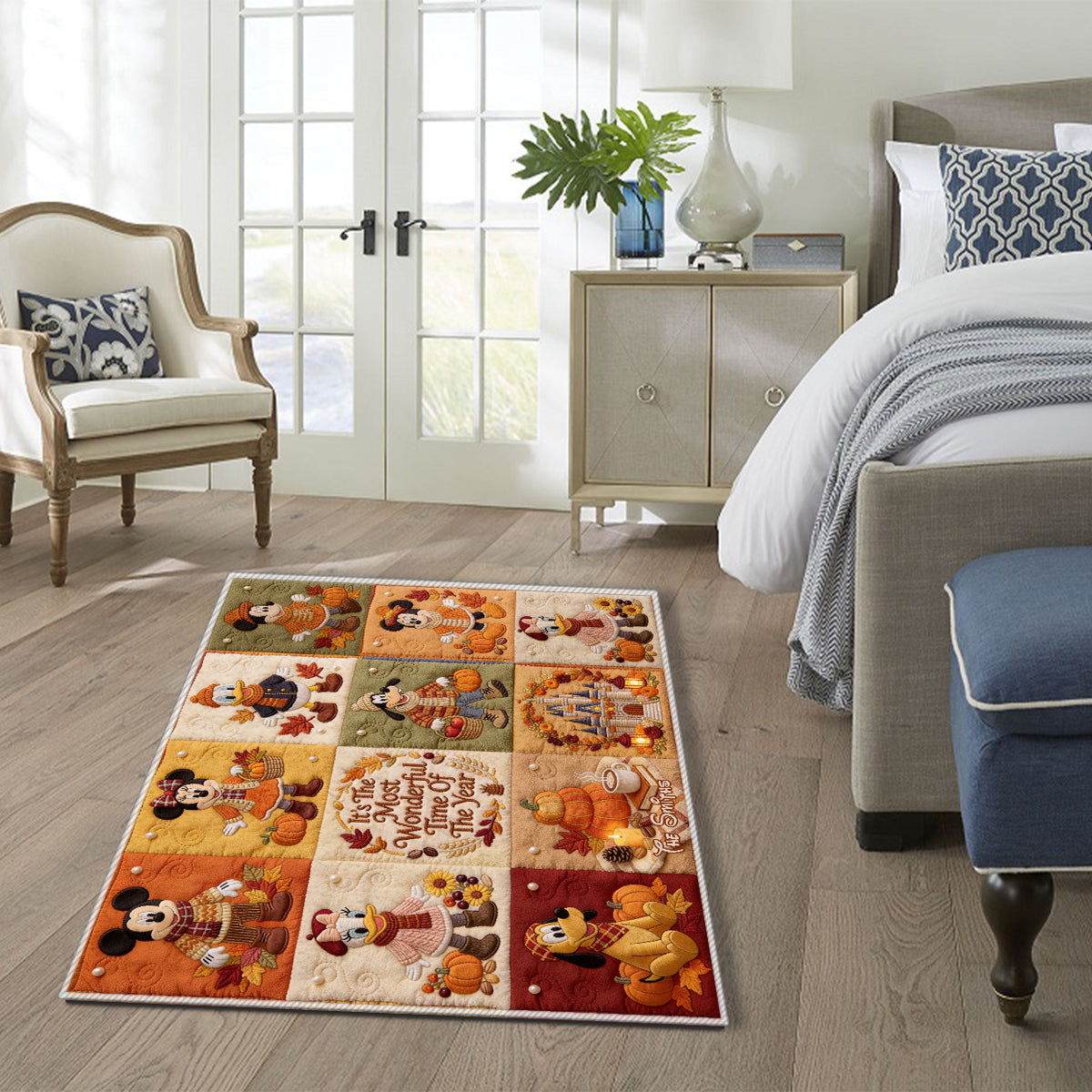 It's The Most Beautiful Time Of The Year - Personalized Mouse Non-Slip Tufted Rug