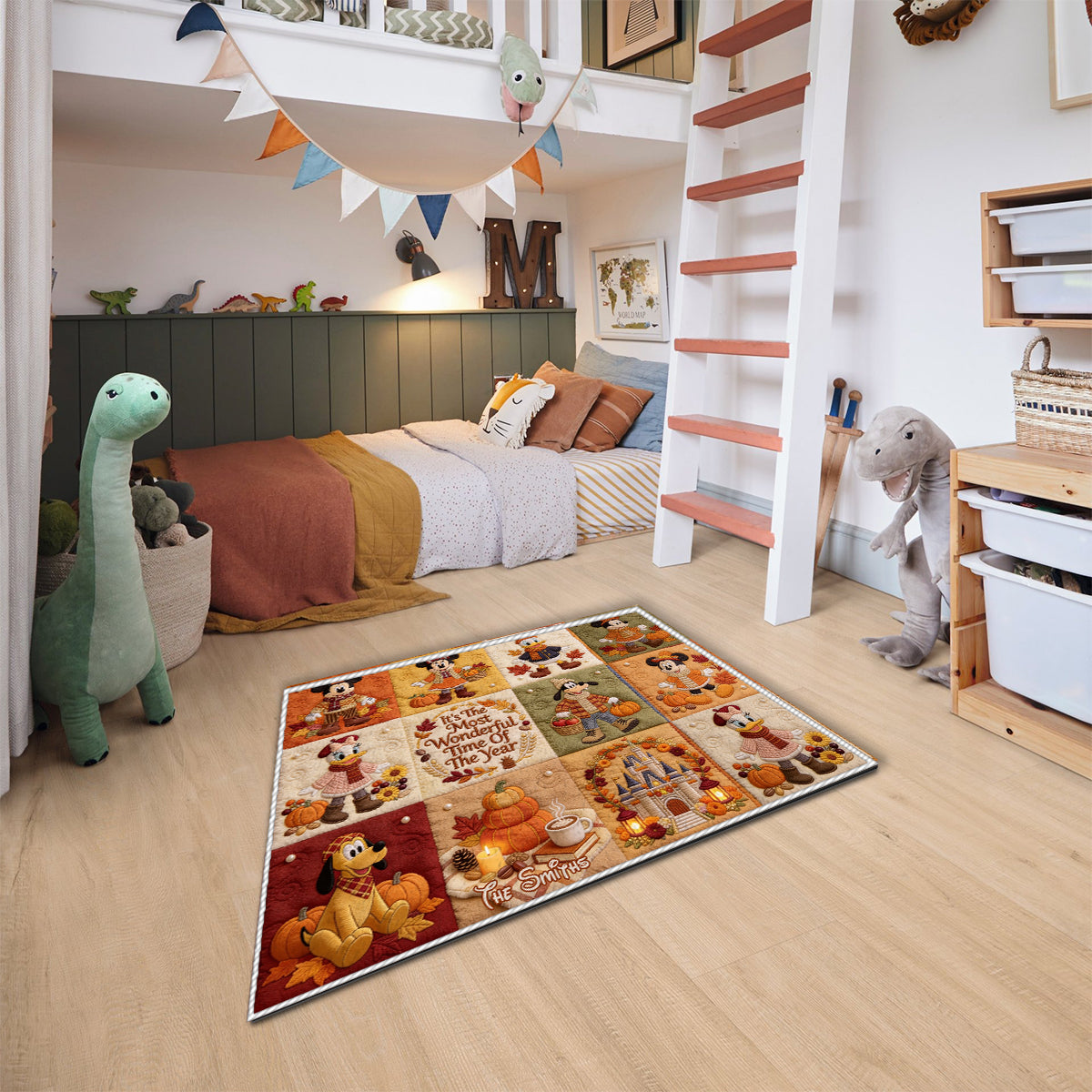 It's The Most Beautiful Time Of The Year - Personalized Mouse Non-Slip Tufted Rug