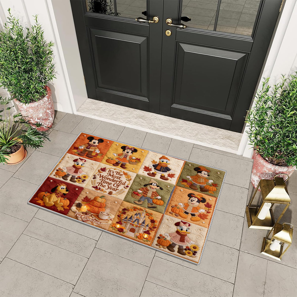 It's The Most Beautiful Time Of The Year - Personalized Mouse Non-Slip Tufted Rug