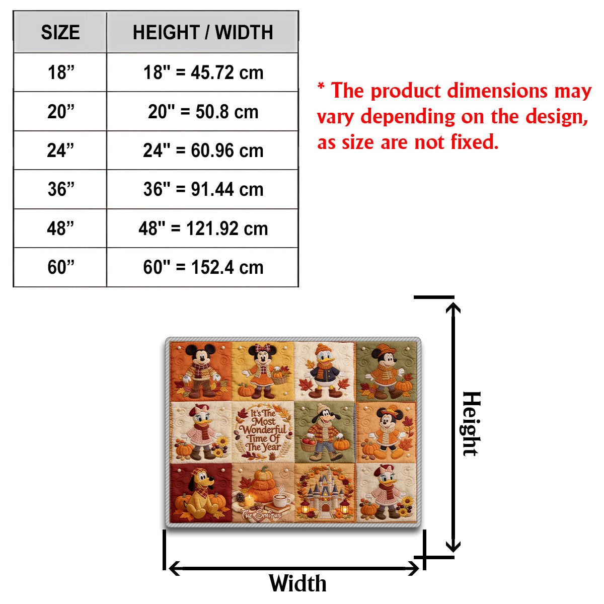 It's The Most Beautiful Time Of The Year - Personalized Mouse Non-Slip Tufted Rug