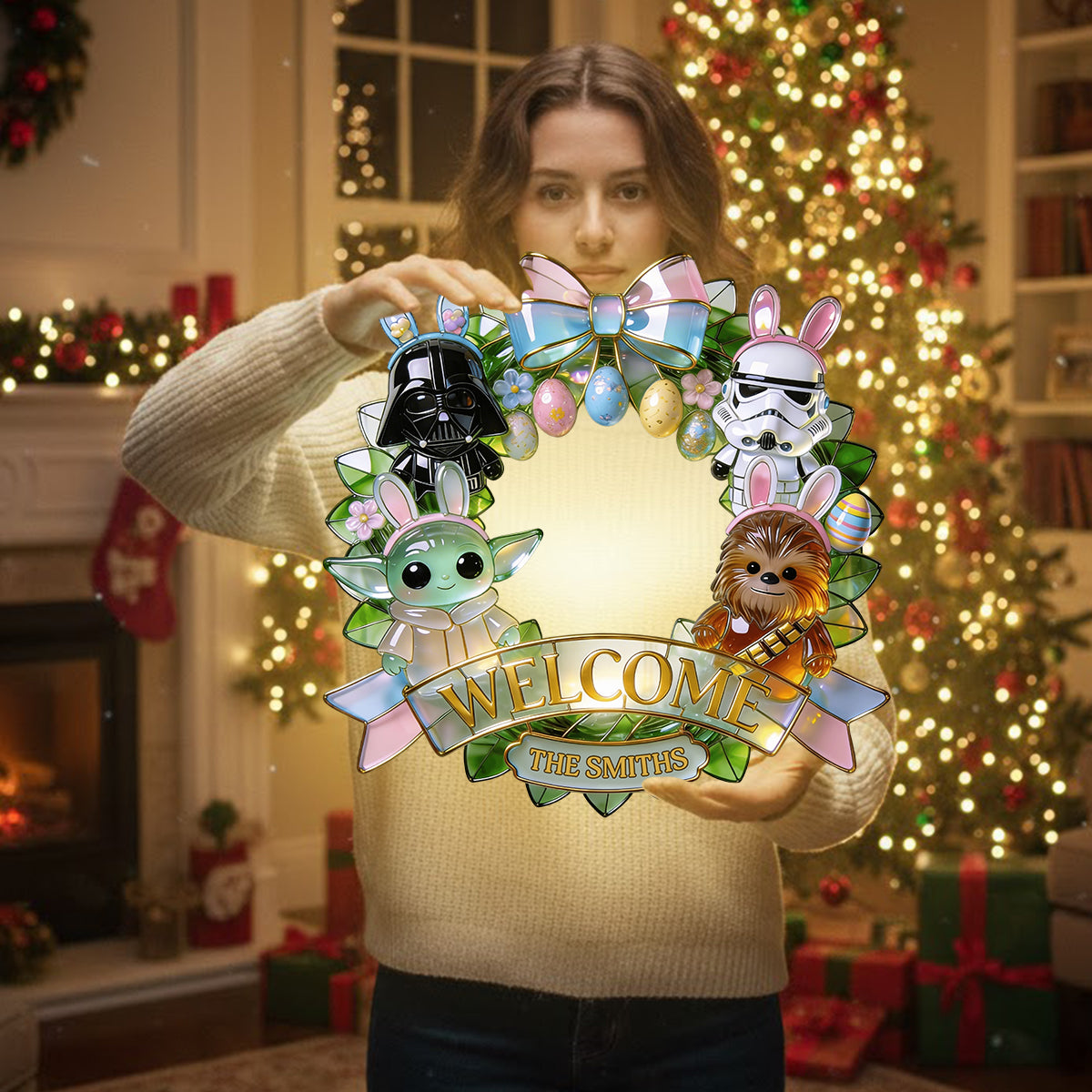 Easter's Day Gift - Personalized The Force LED Light Acrylic Sign
