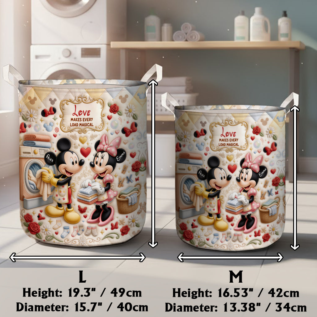 Love Makes Every Load Magical - Personalized Mouse Storage Basket