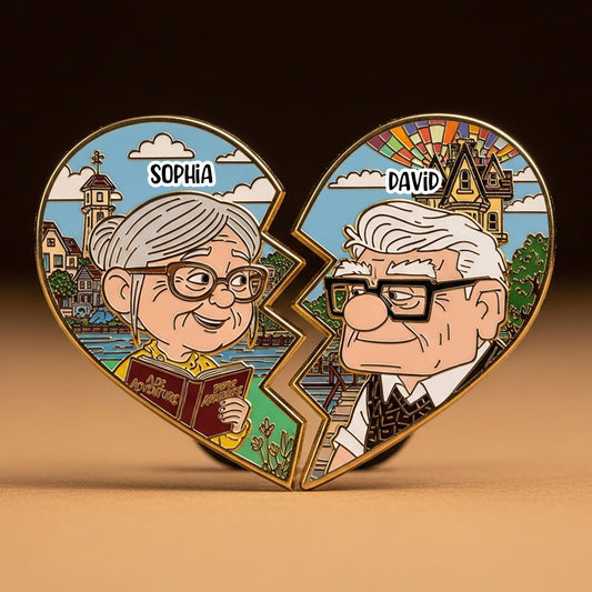 You Will Always Be My Greatest Adventure And My Haft - Personalized Couple Pin