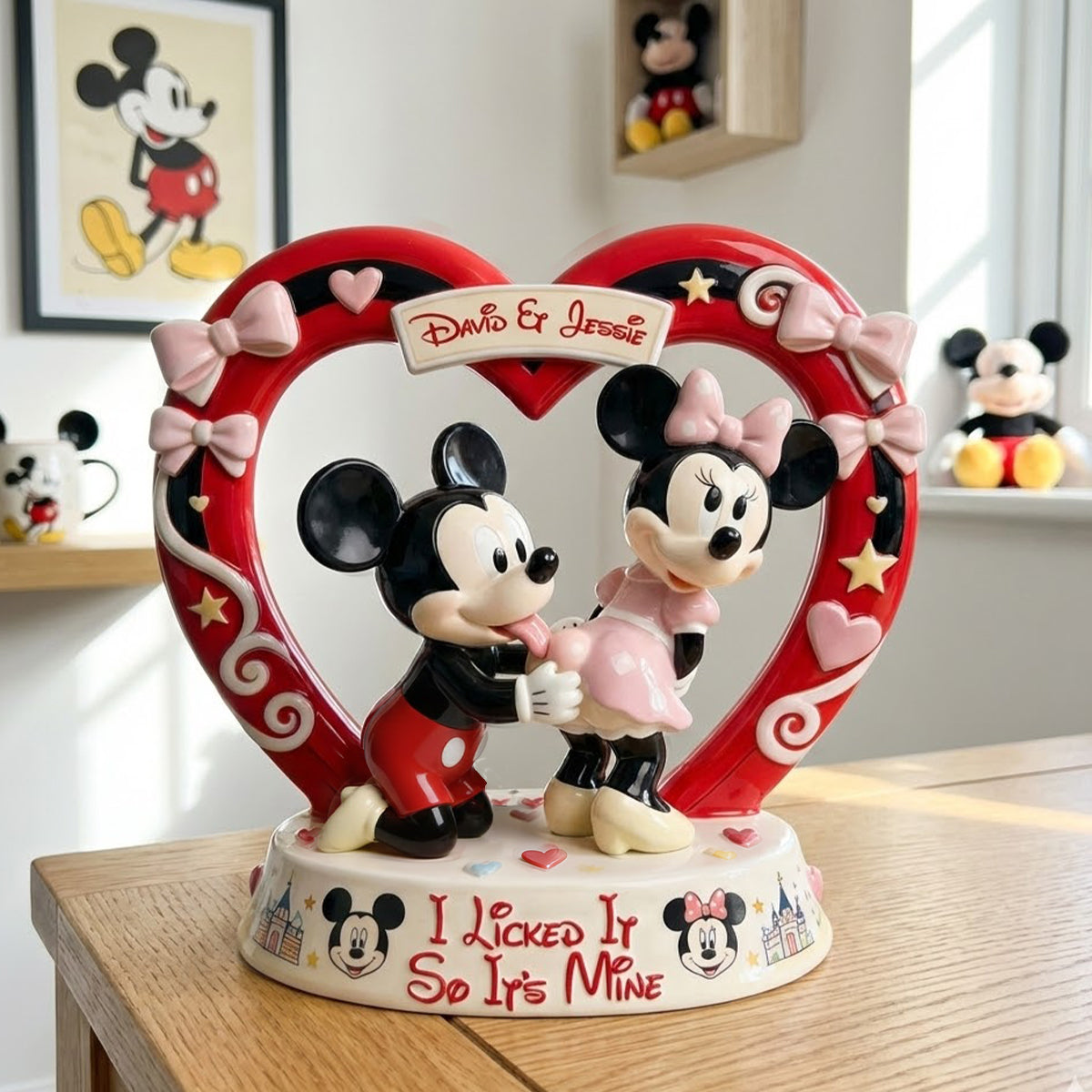 I Licked It So It's Mine - Personalized Mouse Custom Shaped Acrylic Plaque
