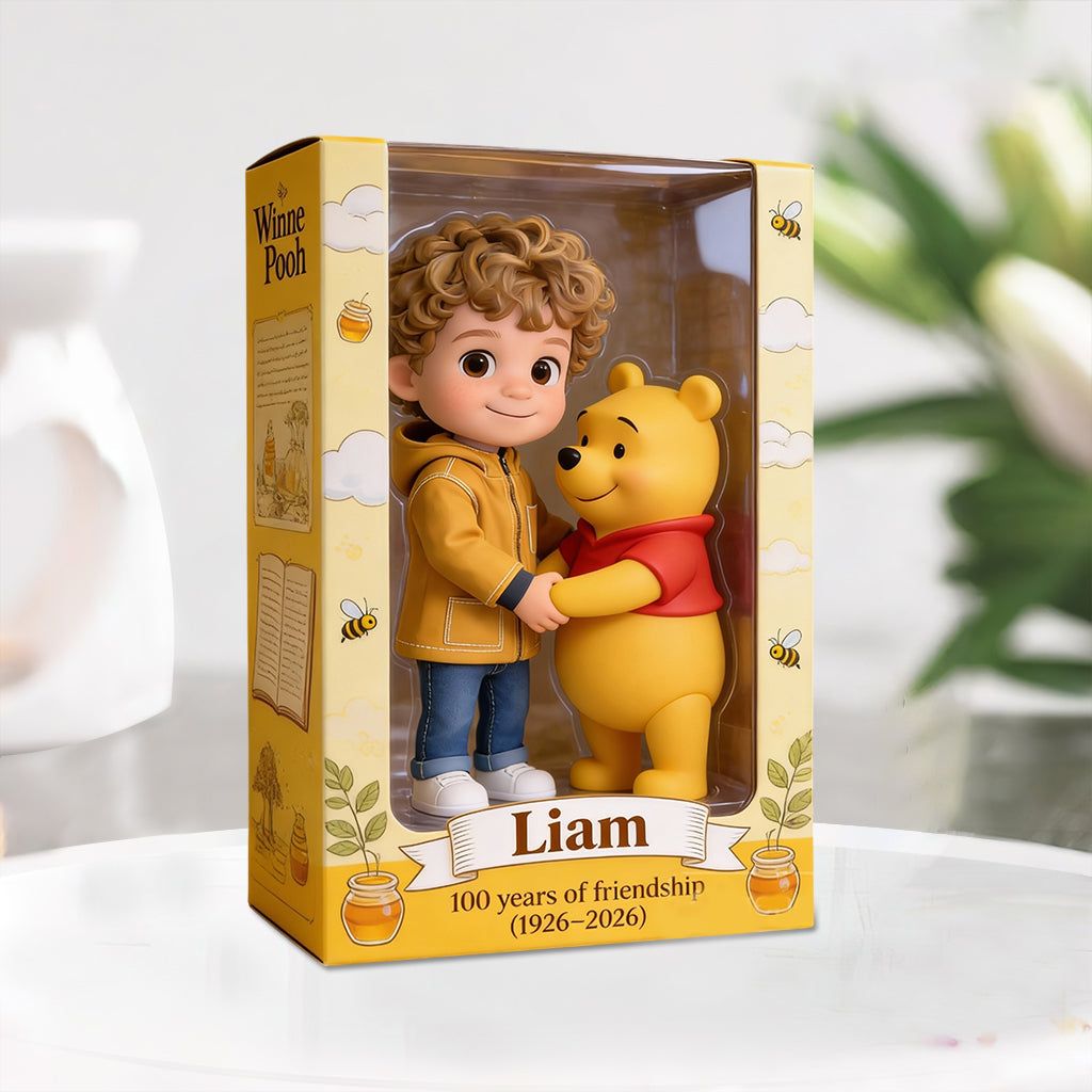 Friends - Personalized Yellow Bear Custom Shaped Acrylic Plaque