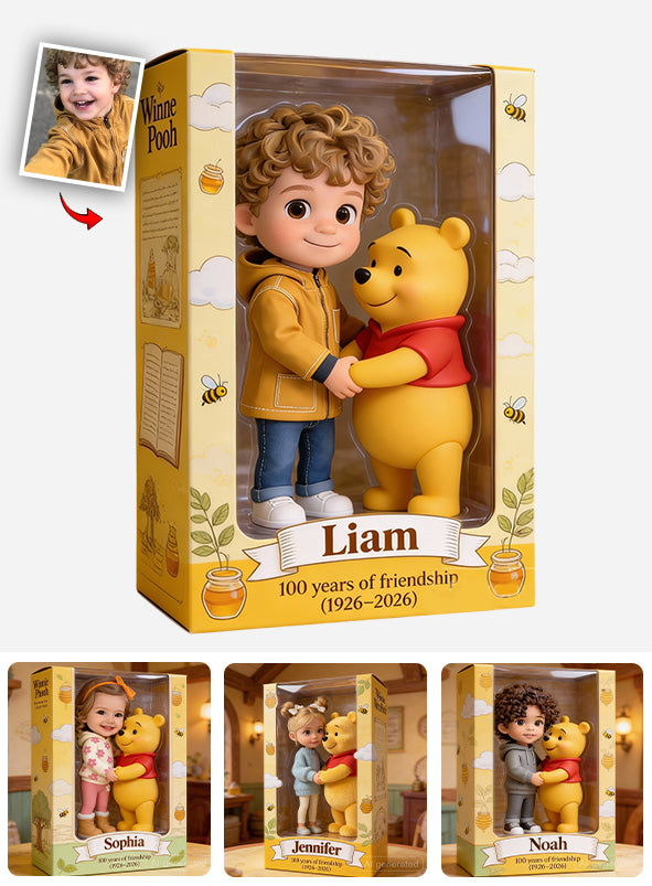 Friends - Personalized Yellow Bear Custom Shaped Acrylic Plaque