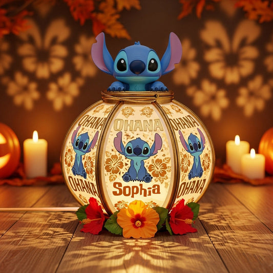 Ohana Means Family - Personalized Ohana Acrylic LED Night Light