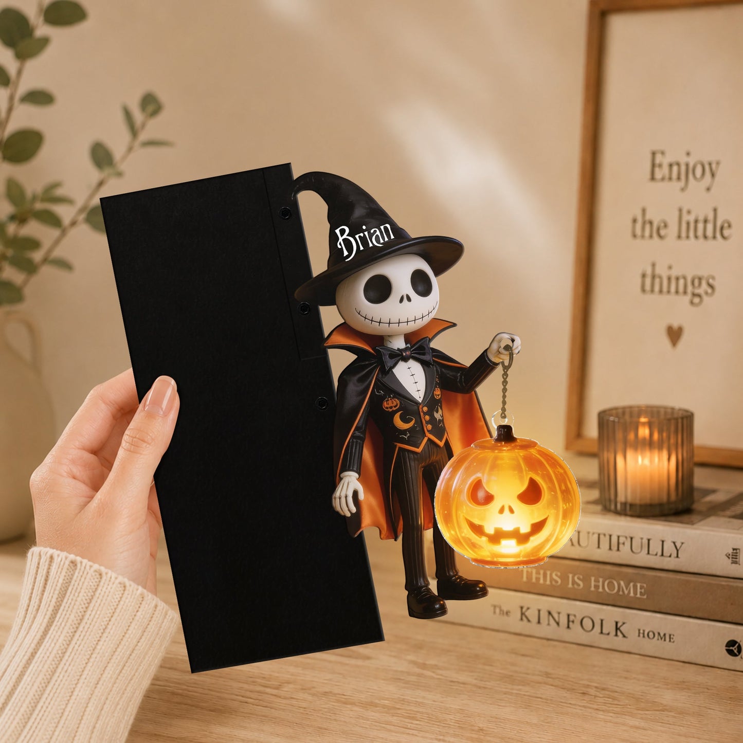 Spooky Night - Personalized Nightmare Bookshelf Lamp