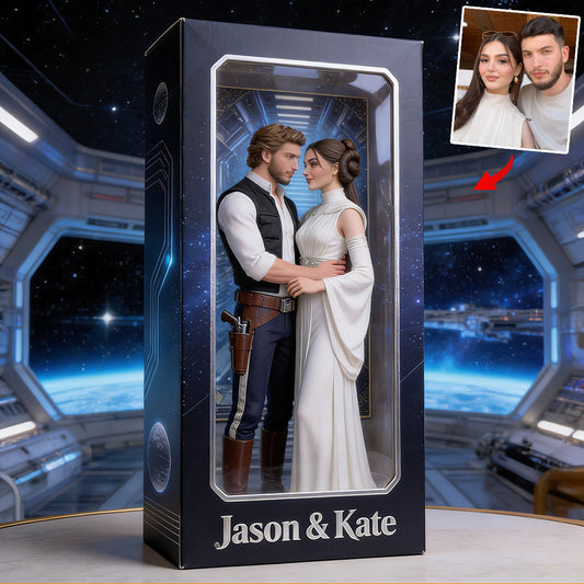 Any Photo Love You To The Death Star And Back - Personalized The Force Custom Shaped Acrylic Plaque
