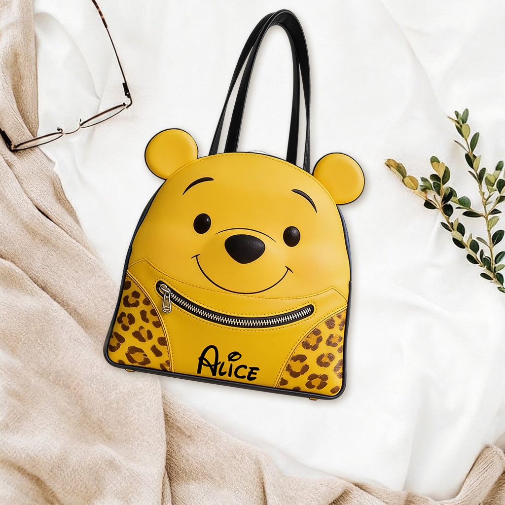 Yellow Bear - Personalized Yellow Bear Custom Shape Tote Bag