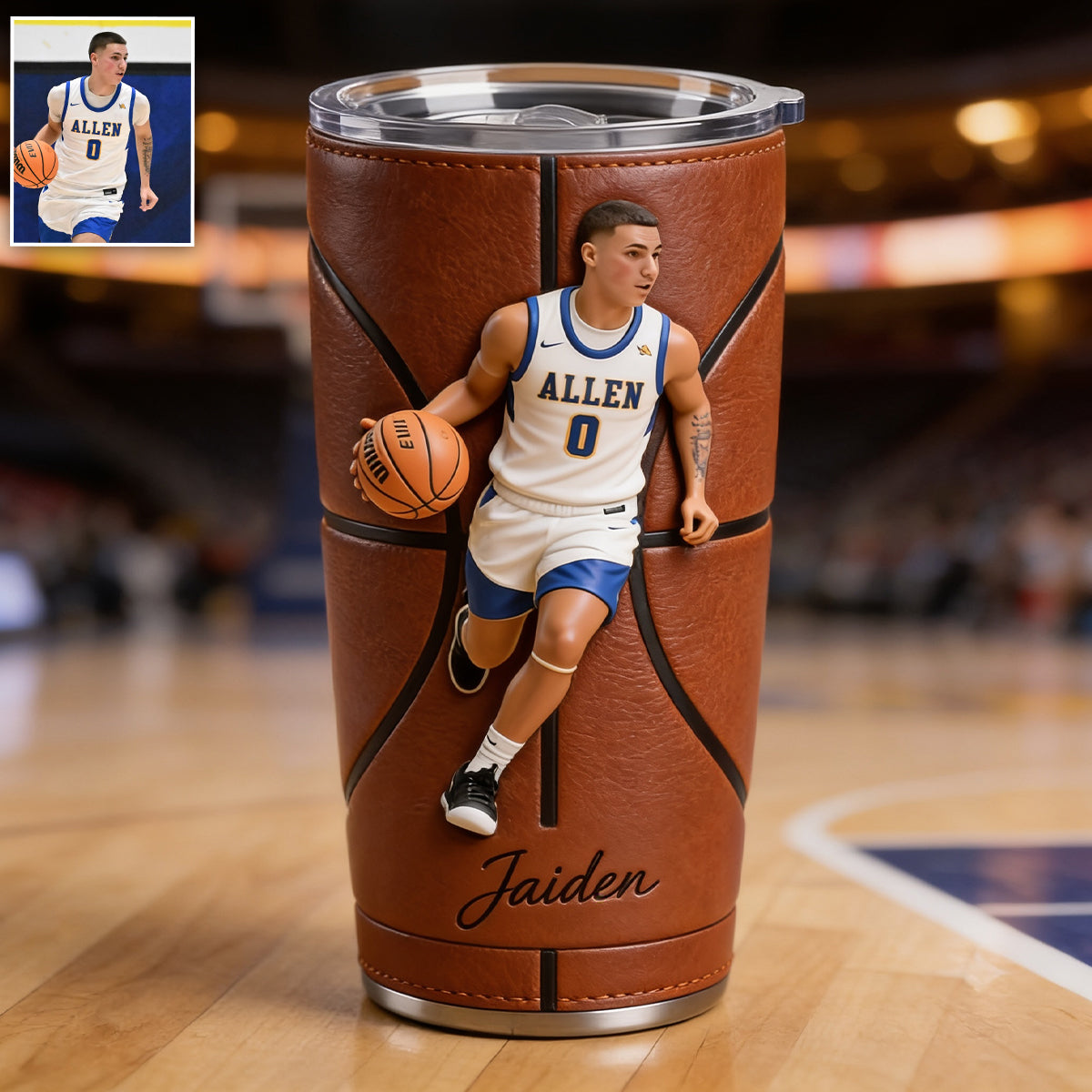 Believe In Yourself - Personalized Basketball Tumbler