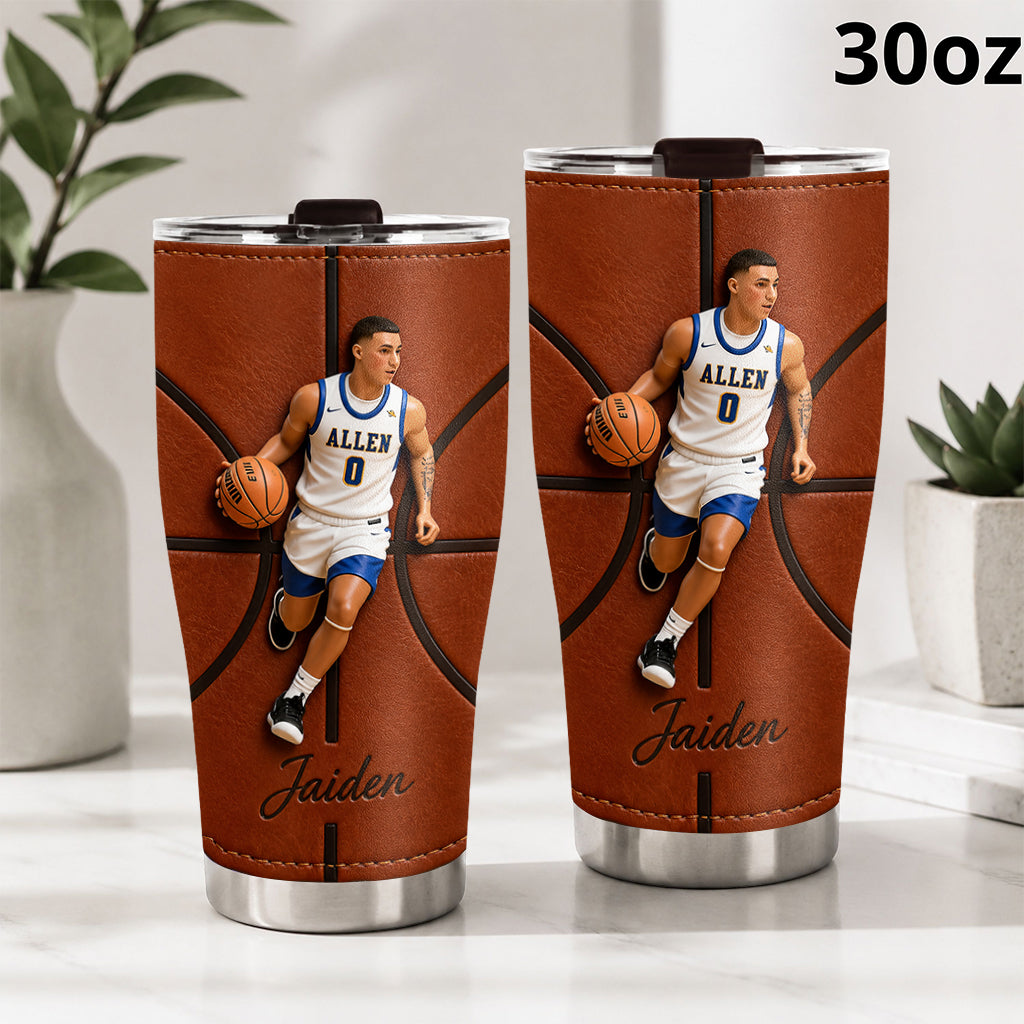 Believe In Yourself - Personalized Basketball Tumbler