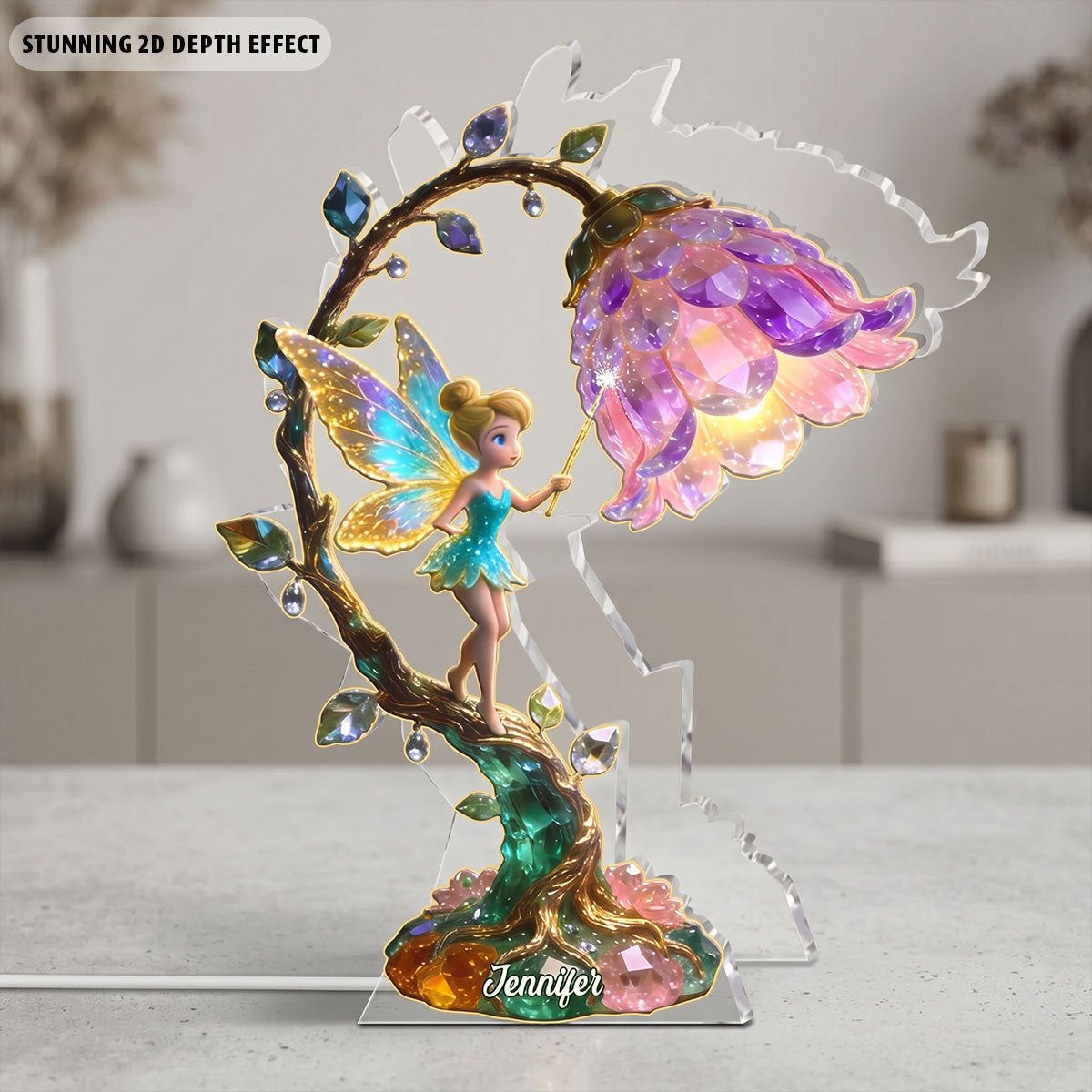 Fairy Flower - Personalized Dream Trip Acrylic LED Night Light
