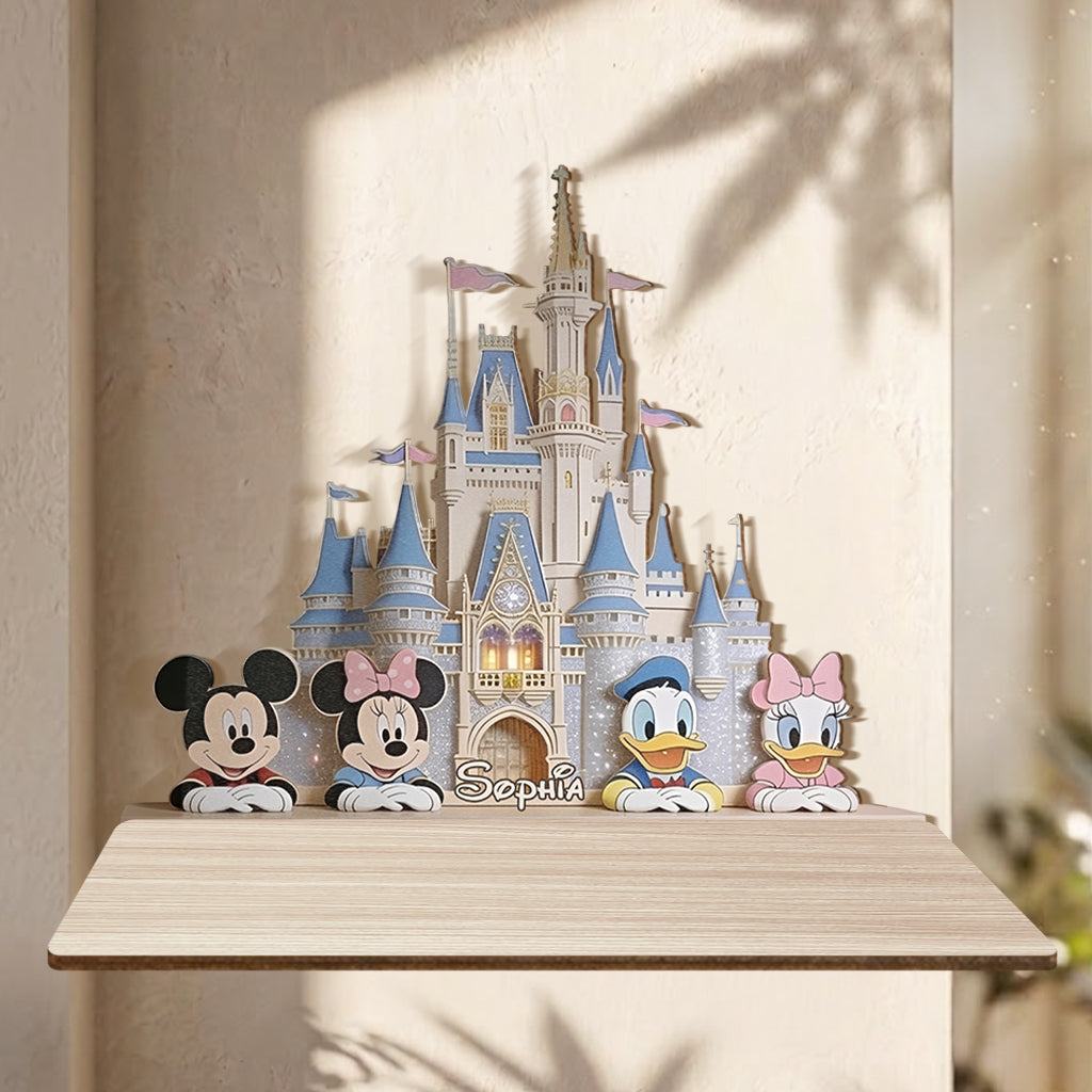 Magic Corner - Personalized Dream Trip Wooden Floating Shelf