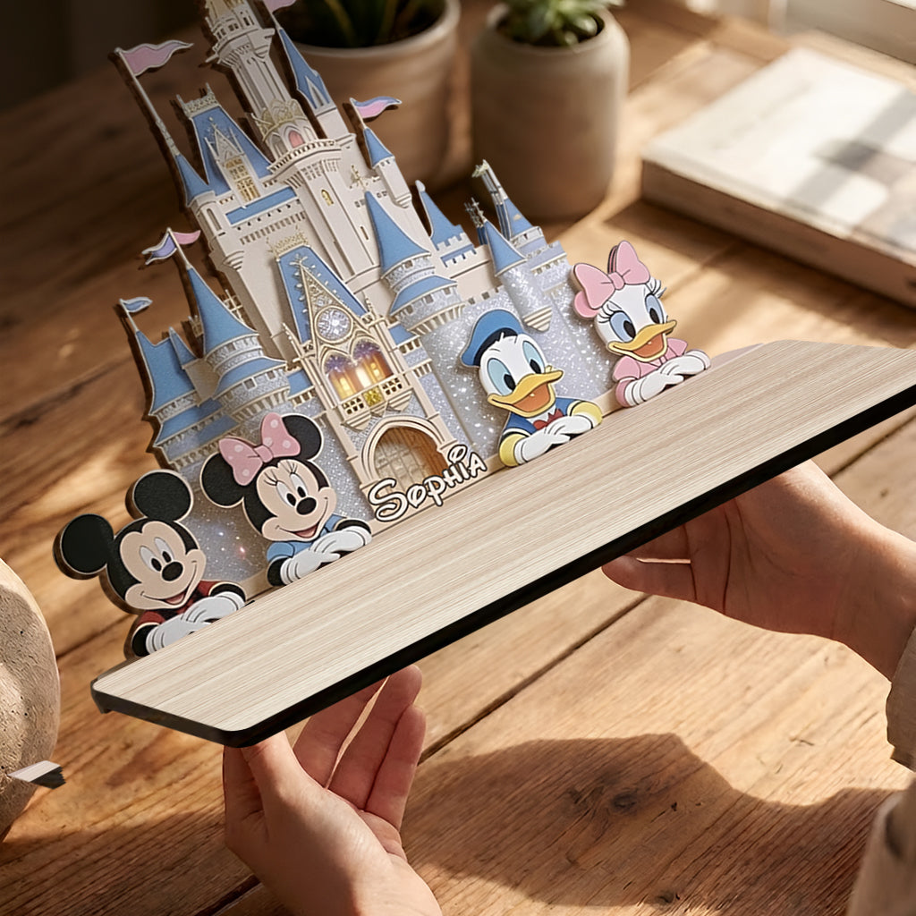 Magic Corner - Personalized Dream Trip Wooden Floating Shelf