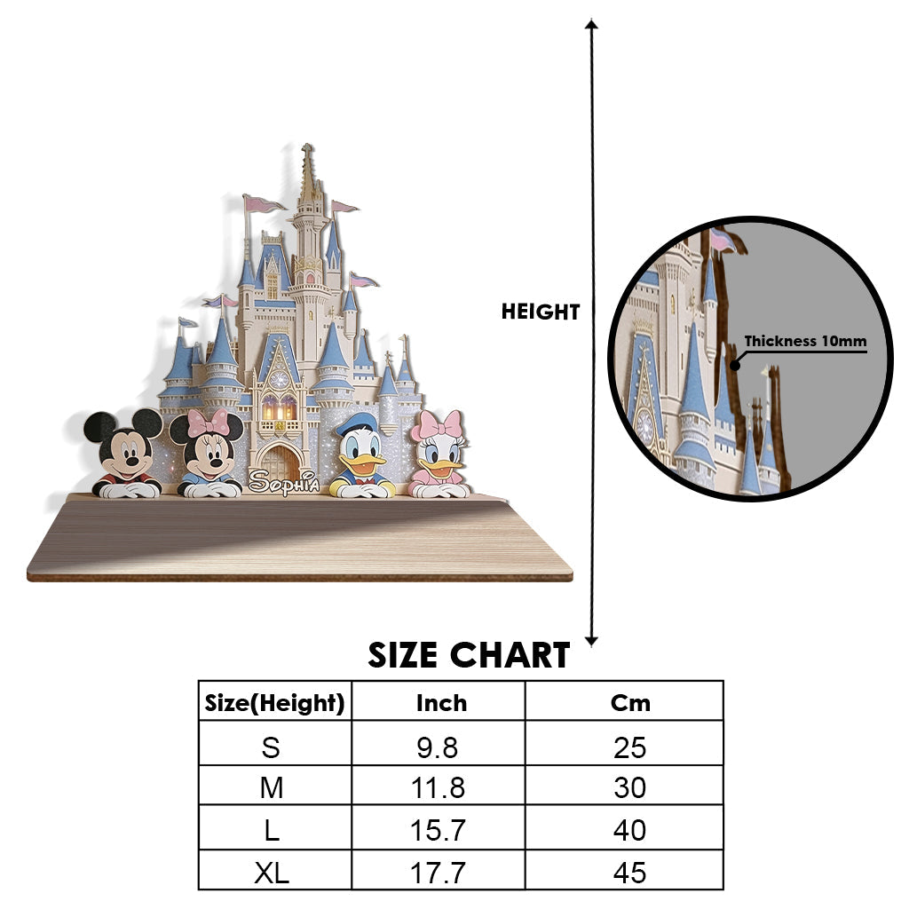 Magic Corner - Personalized Dream Trip Wooden Floating Shelf