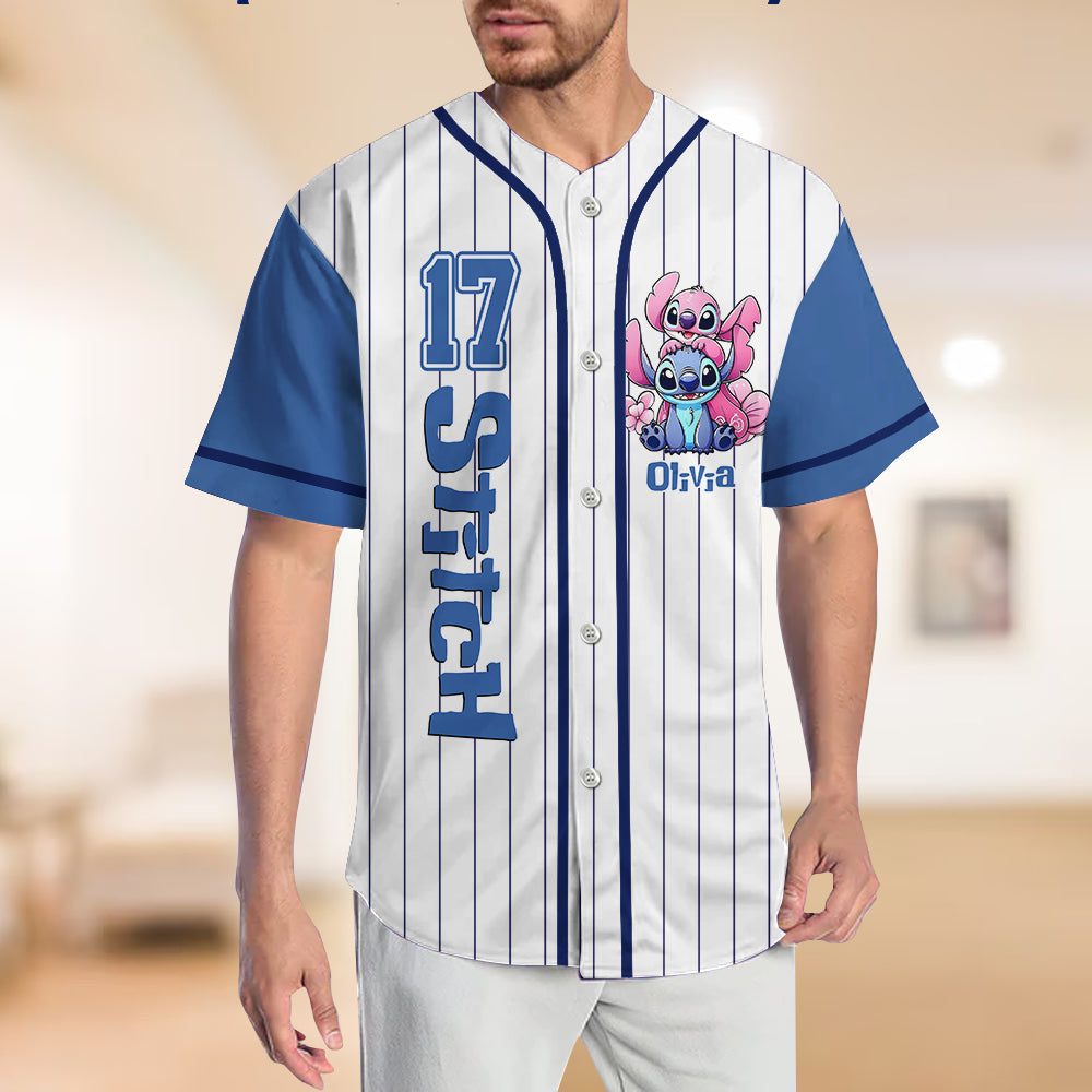 Ohana Means Family - Personalized Ohana Baseball Jersey