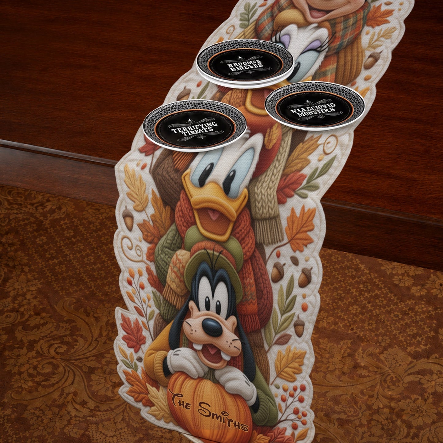 Wonderful Time Of The Year - Personalized Mouse Custom Shape Table Runner