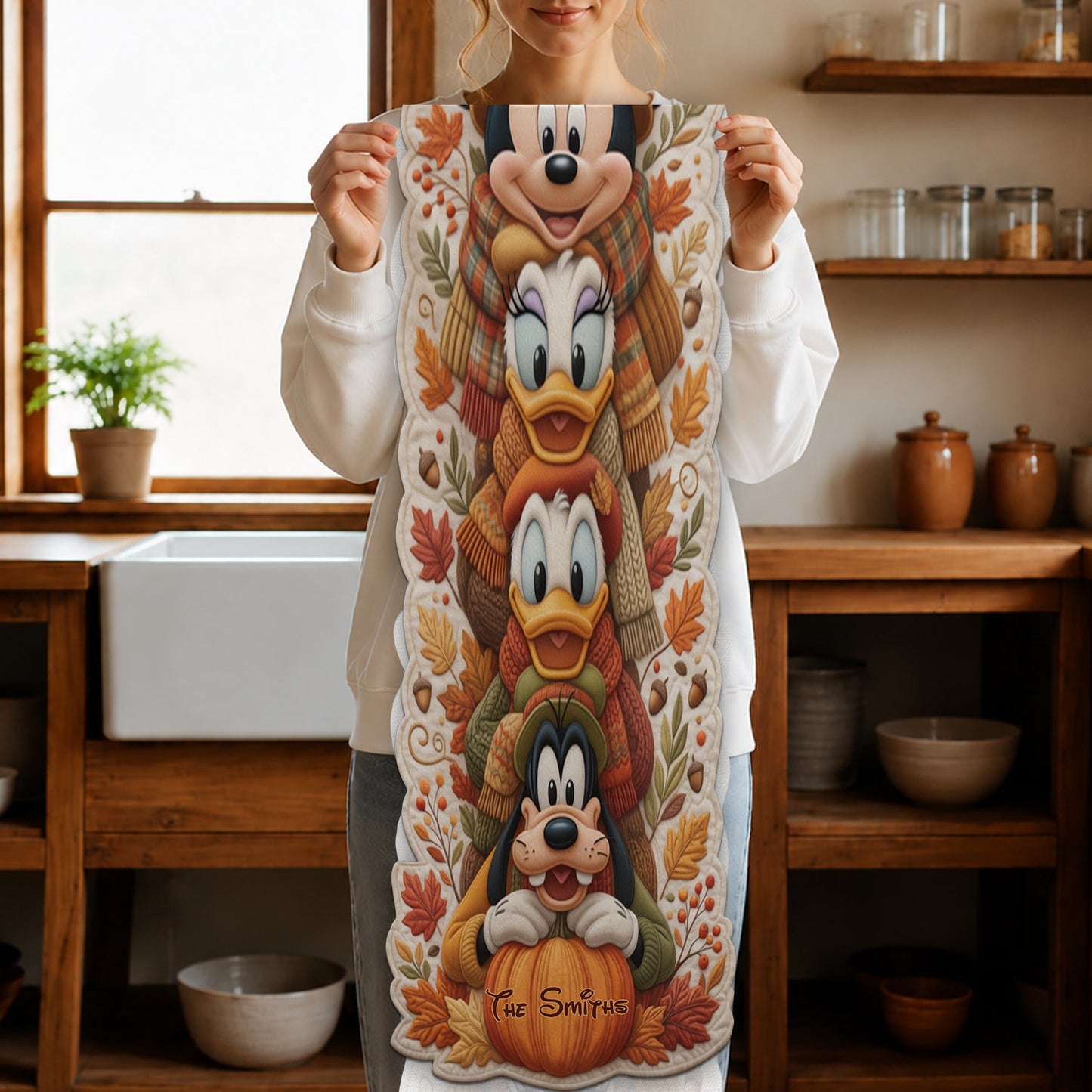 Wonderful Time Of The Year - Personalized Mouse Custom Shape Table Runner
