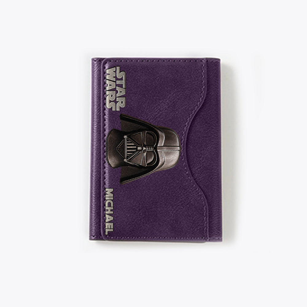 The Black Armored Commander Custom Name - Personalized The Force Magsafe Wallet