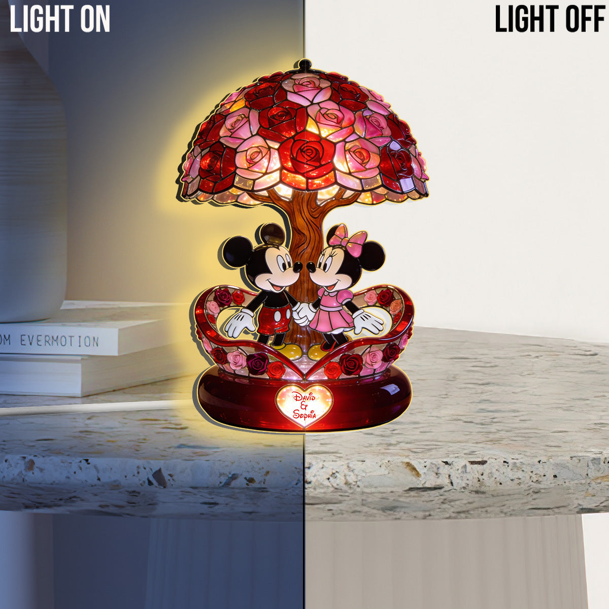 You & Me We Got This - Personalized Mouse Acrylic LED Night Light