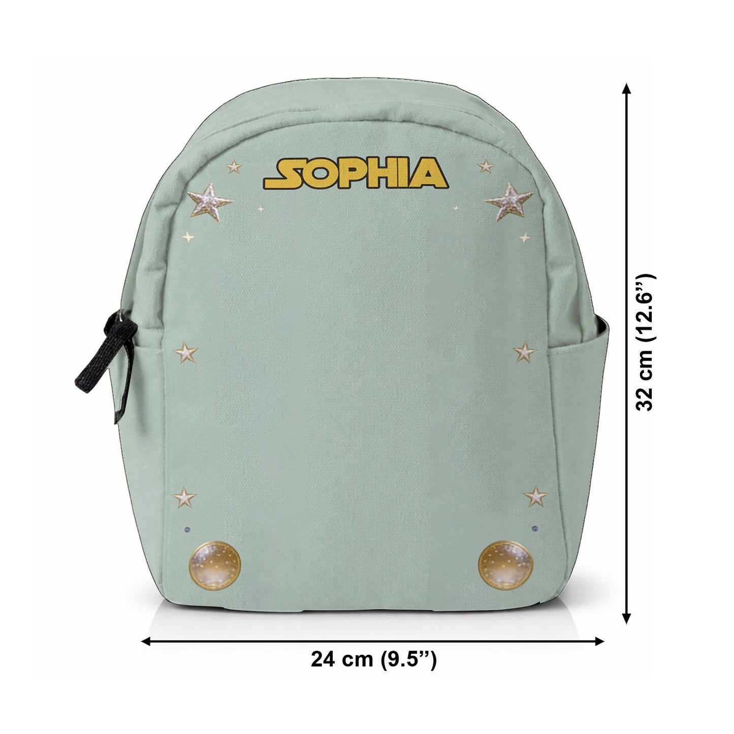 Baby In The Pod - Personalized The Force Changeable Leather Patch Backpack