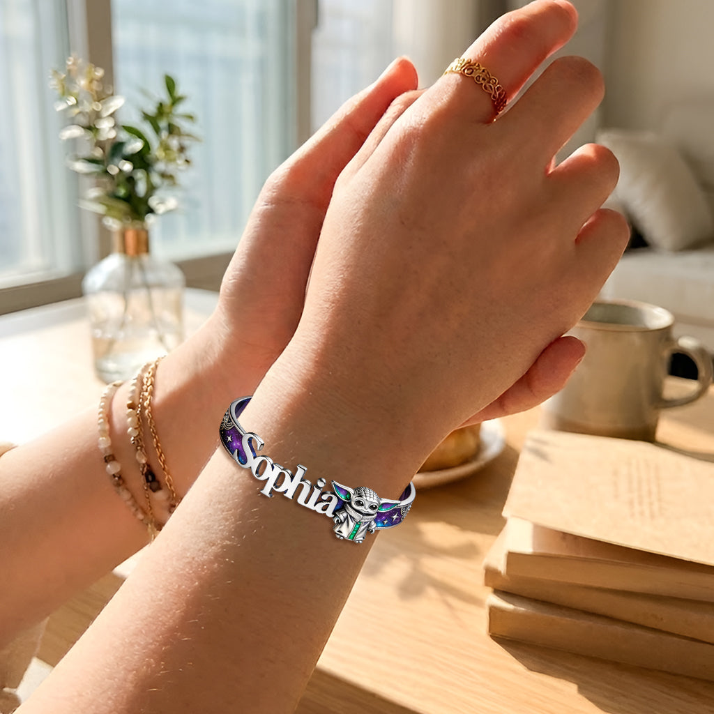 The Galaxy - Personalized The Force Shaped Cuff Bracelet