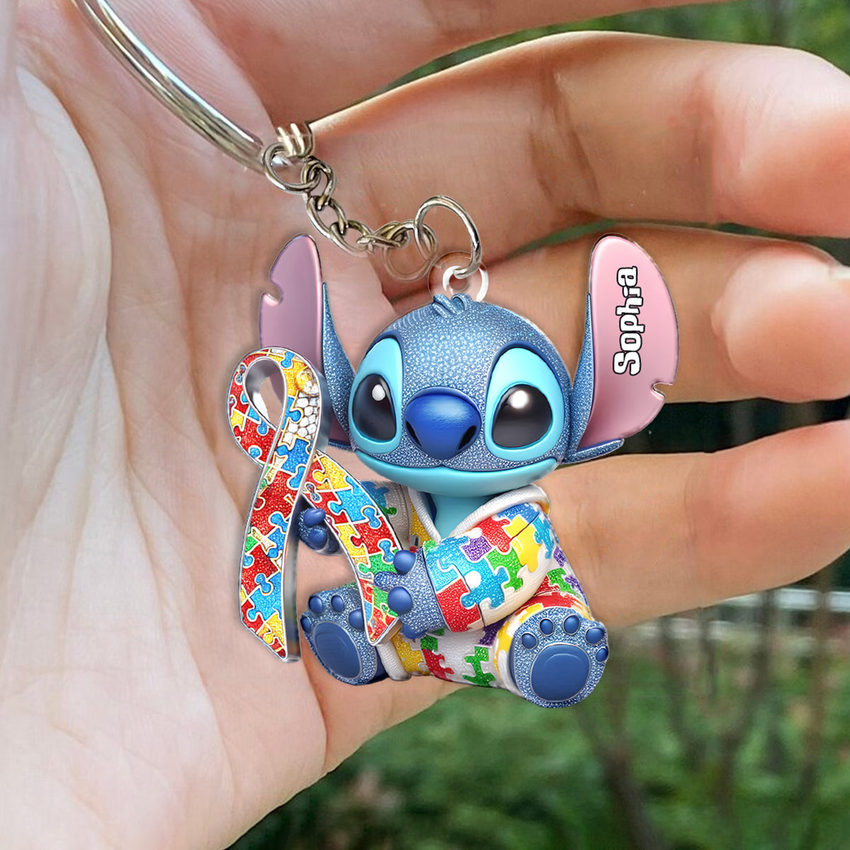 It's Okay To Be Different - Personalized Autism Awareness Keychain