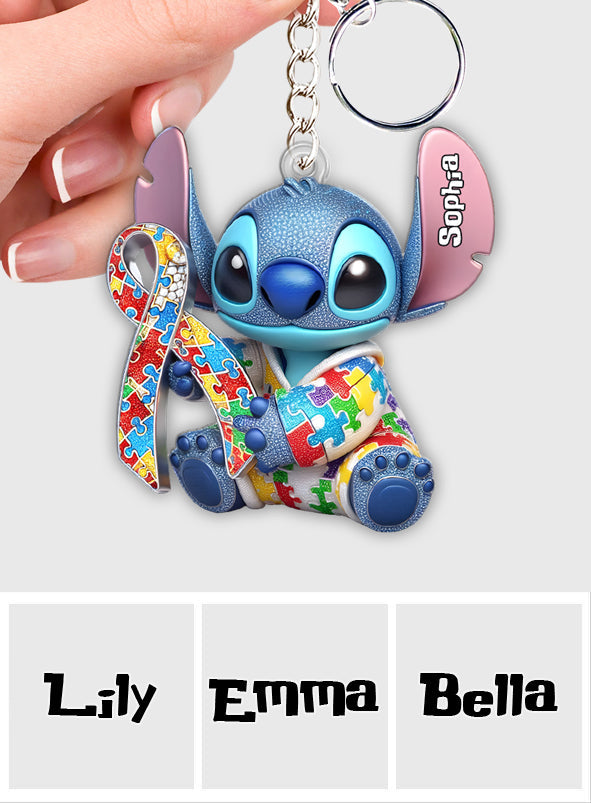 It's Okay To Be Different - Personalized Autism Awareness Keychain