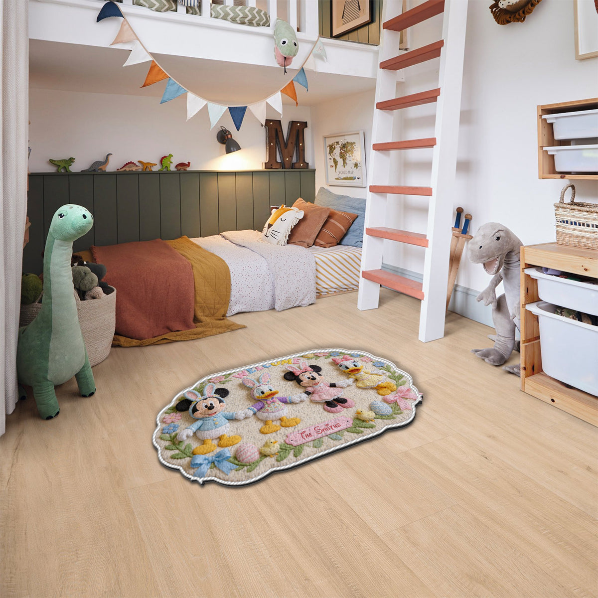 Easter Magic Friends - Personalized Mouse Non-Slip Tufted Rug