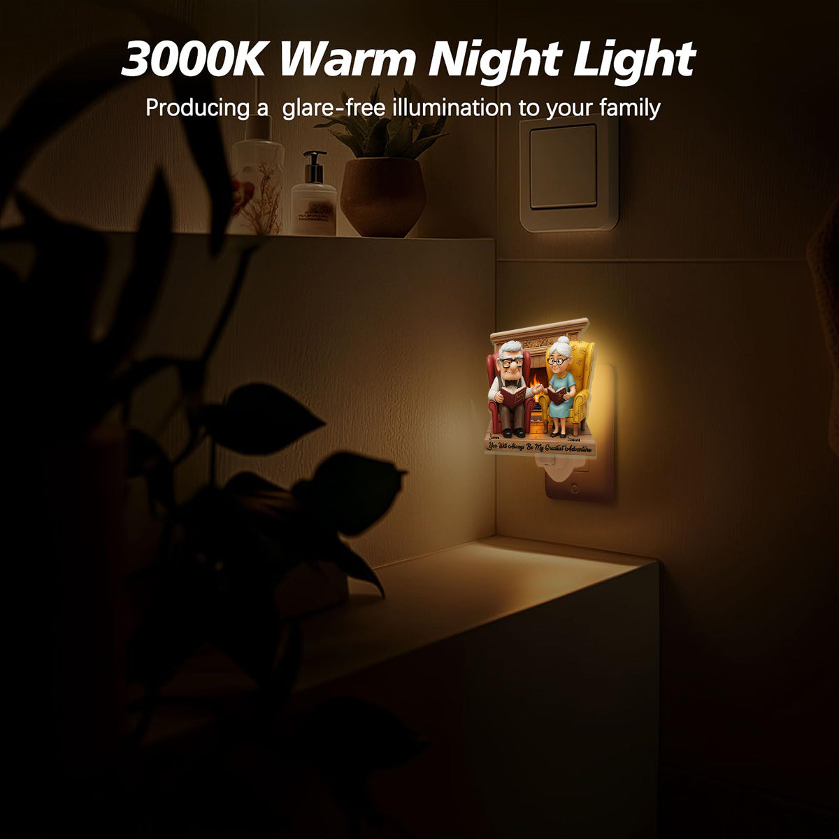 My Greatest Adventure - Personalized Couple Acrylic Plug-In Night Light