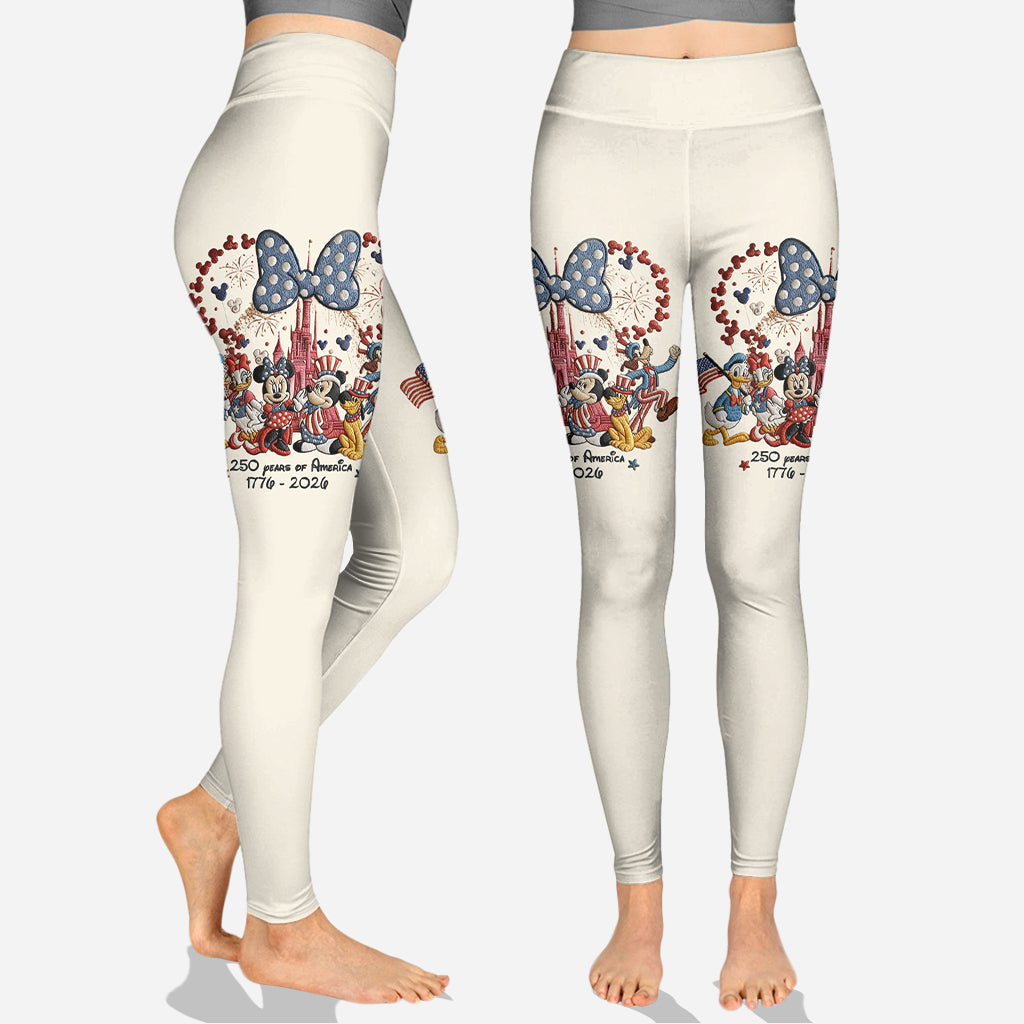 250 Years Of America - Personalized Mouse Hoodie and Leggings