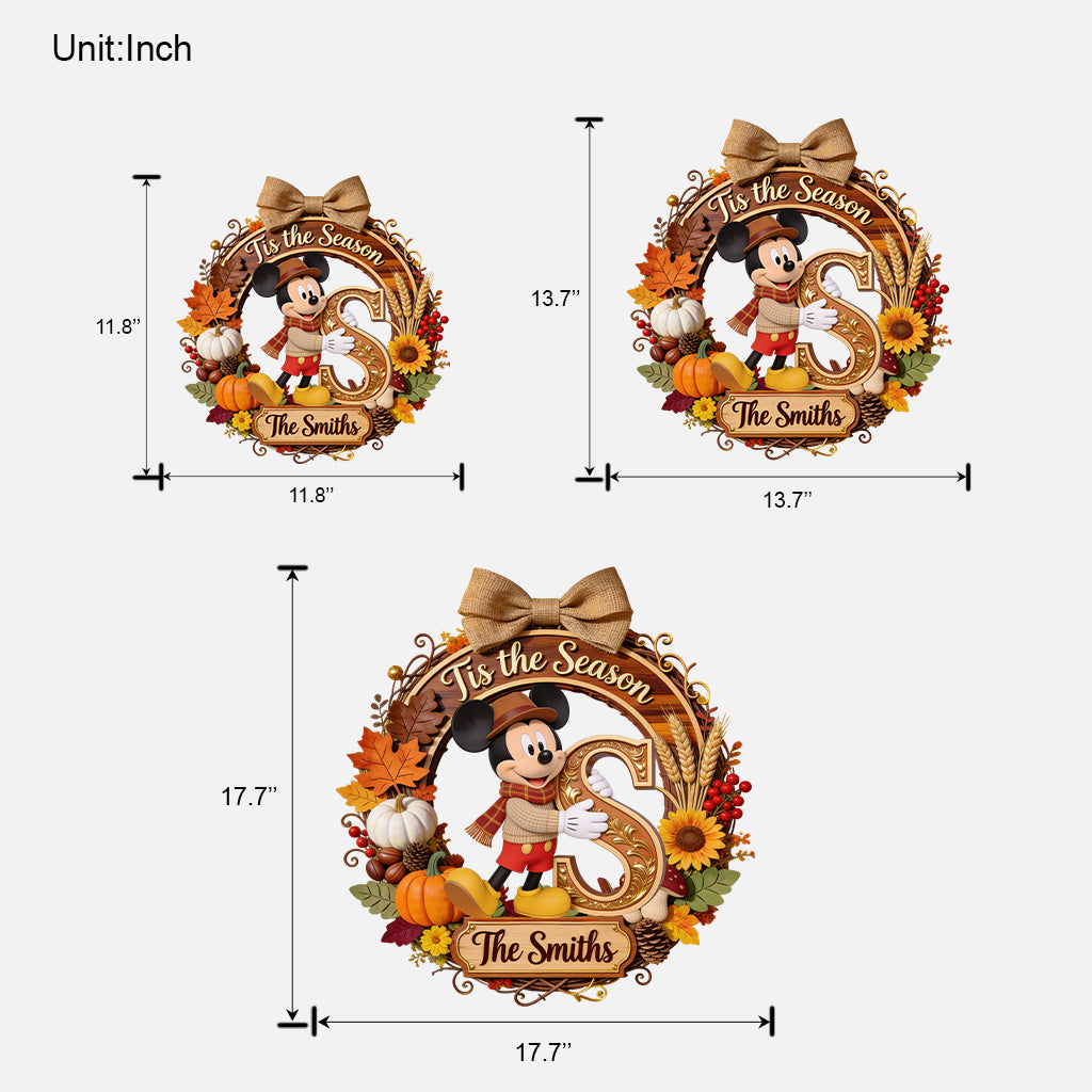 Til The Season - Personalized Mouse Custom Shaped Wood Sign